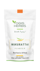 YOGIS HERBS Mukurattai powder in fine grain for traditional balance and detox.