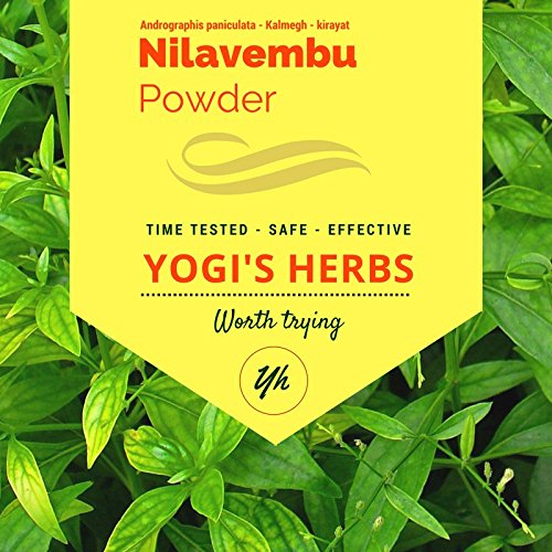 YOGIS HERBS Nilavembu powder 1lb packaging signals premium quality for daily use.