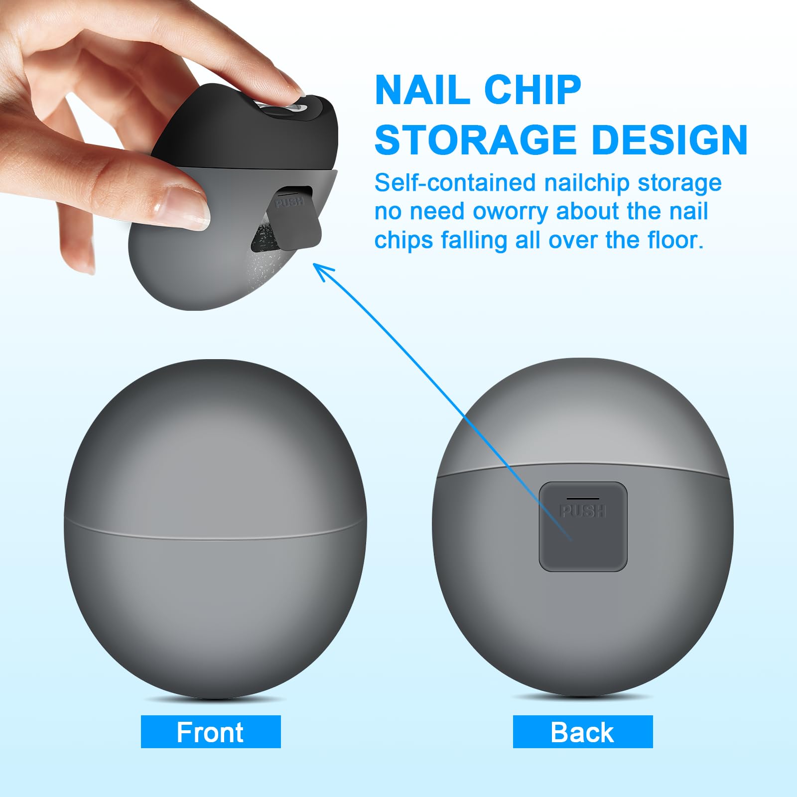 Yoiilifee 2-speed nail trimmer for precise child and adult care.