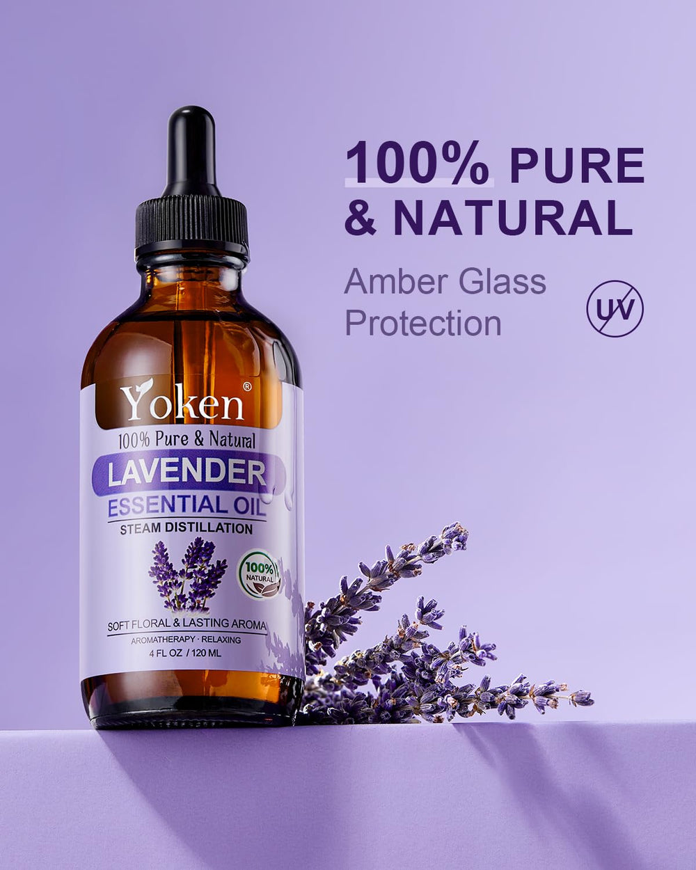 Yoken Lavender Oil diffuser setup showing calm ambiance and fresh air