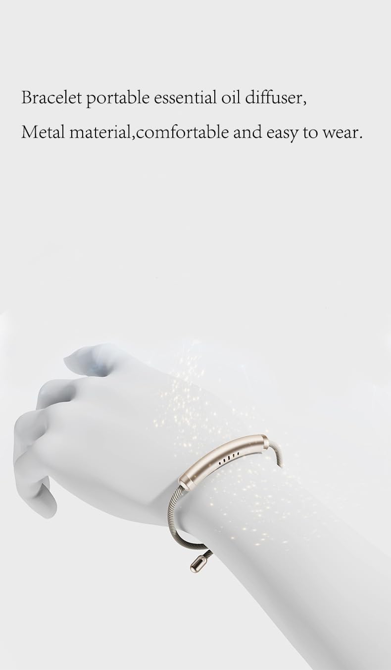 YOLAXGA diffuser bracelet refill sticks included for quick scent customization