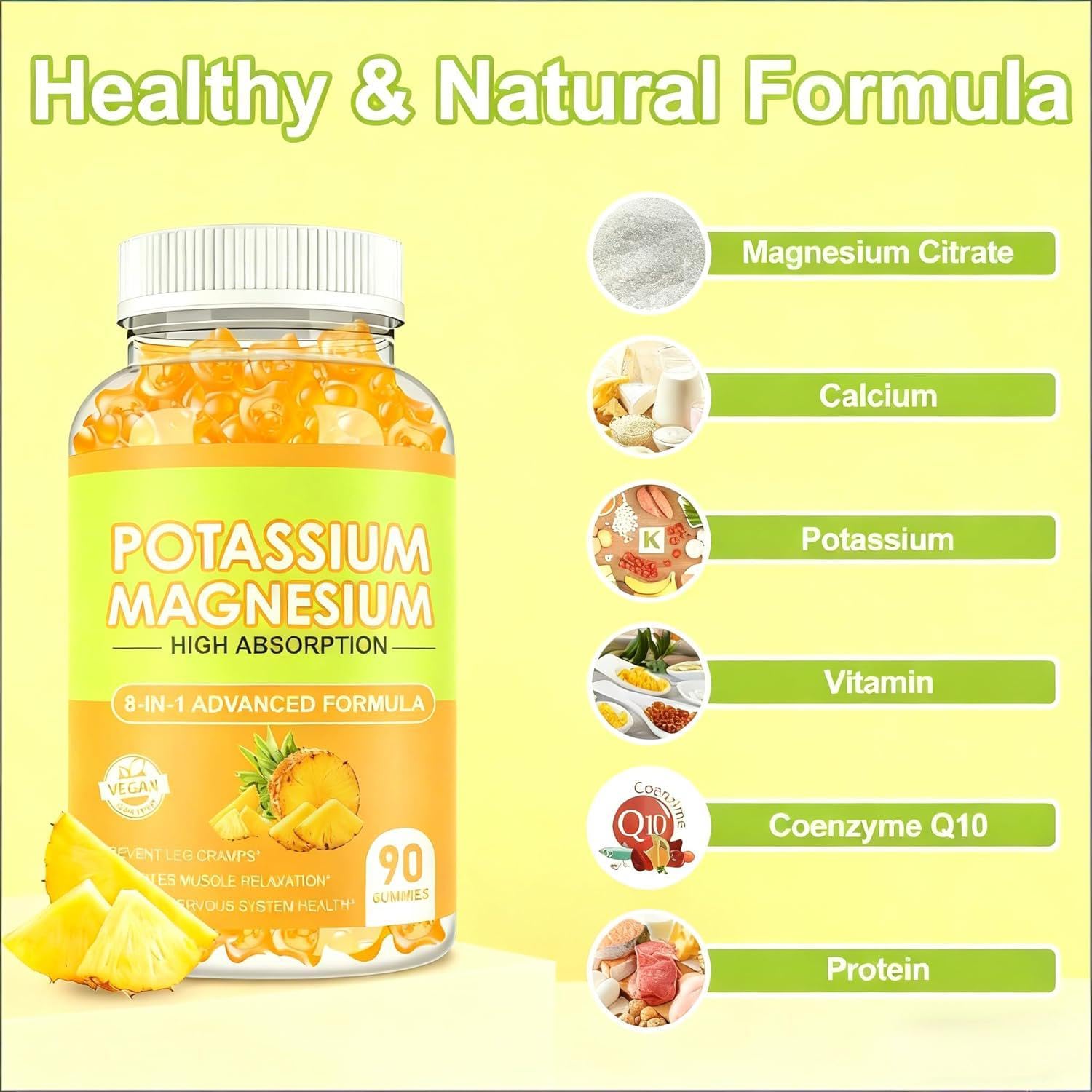 YOLLIT gummies close-up showing soft chew for easy daily wellness.