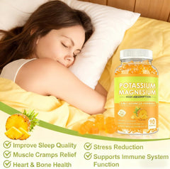 YOLLIT gummies label highlights magnesium glycinate and vitamins D3 and B6 for daily support.