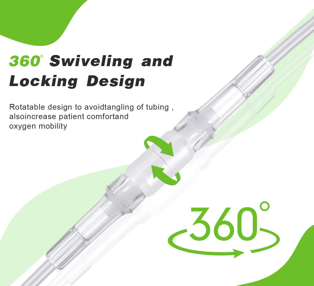 YONCOZY cannula connector provides a tight seal to minimize leaks.
