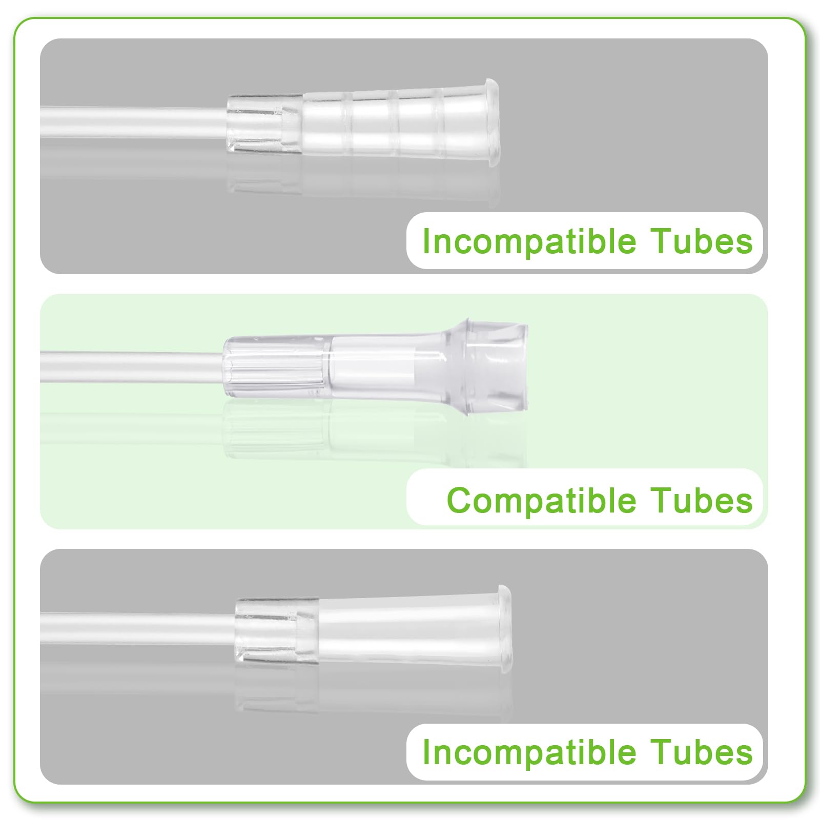 YONCOZY tubing connection shown for quick, easy installation.