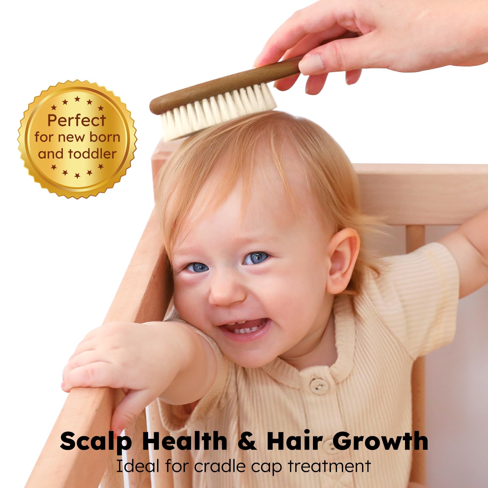 Yoofoss detangler brush designed for wet and dry hair with air hole for quick drying