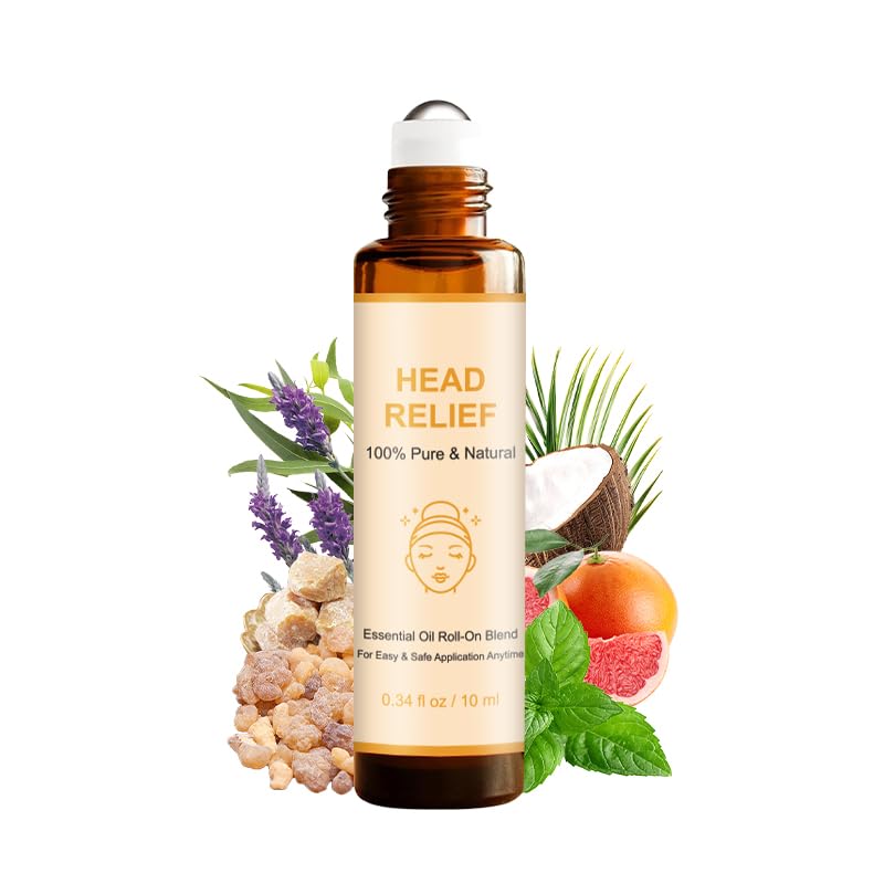 YooJOY Head Care Roll-On with eucalyptus peppermint lavender frankincense for soothing aromatherapy