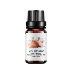 YooJOY massage oil bottle with rose petals for soft skin.