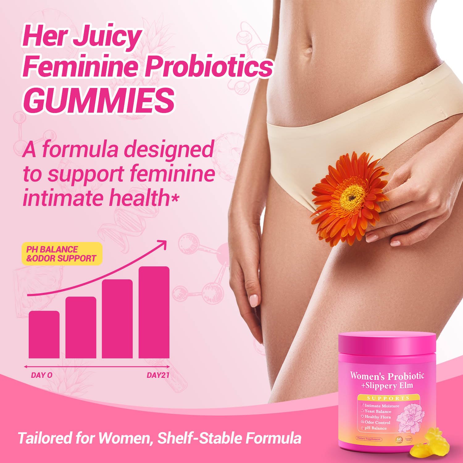 Yooloks Her Juicy packaging showcases clean, health-forward branding.