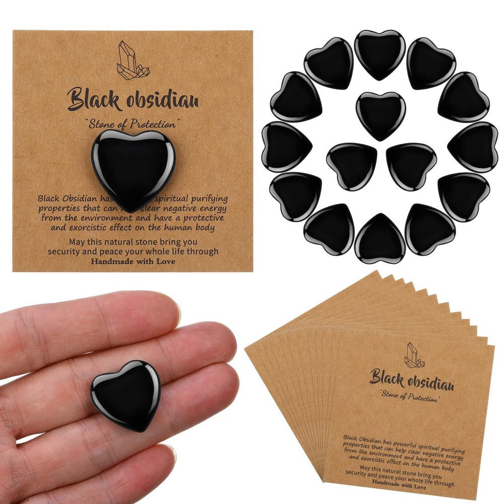 YooNotee black obsidian heart 0.8-inch close-up, a portable focus and relaxation tool.