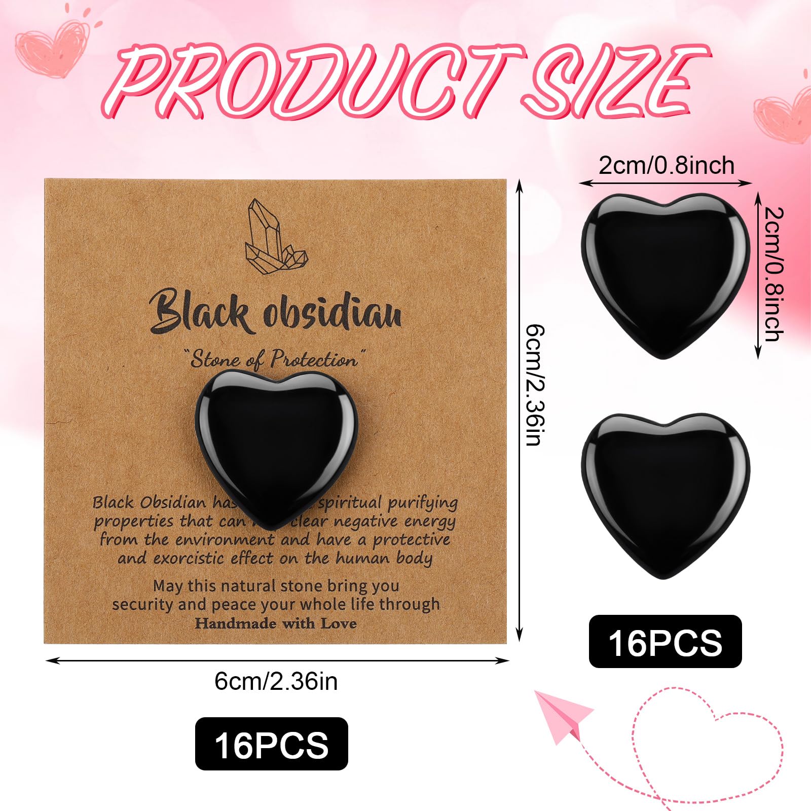 YooNotee obsidian heart with kraft card pair, ideal for Valentine's gifting.