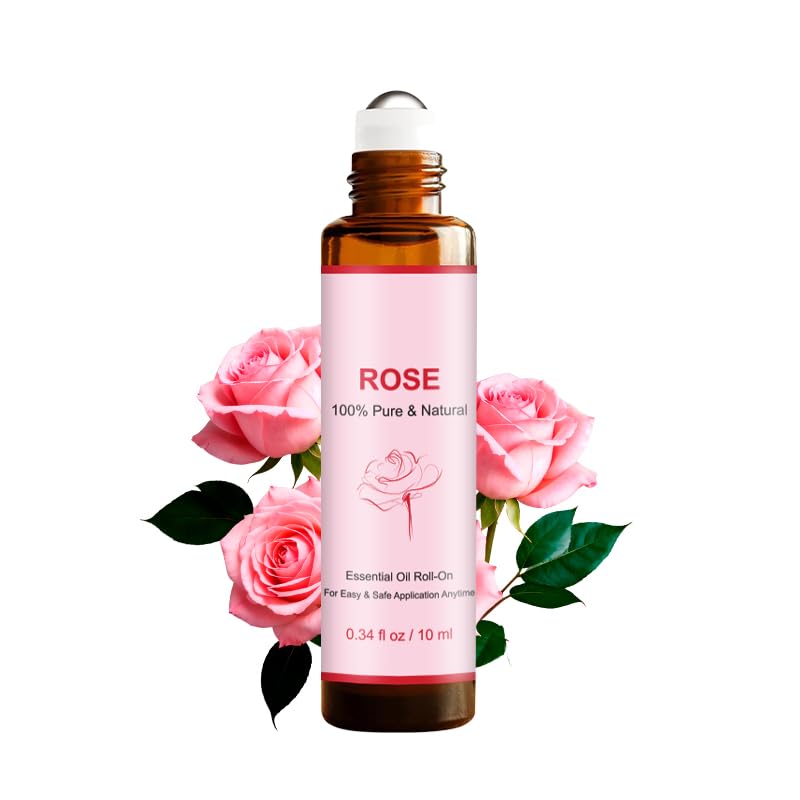 YoooJOY Rose Rollerball 10ml bottle for aromatherapy and soothing skin care.