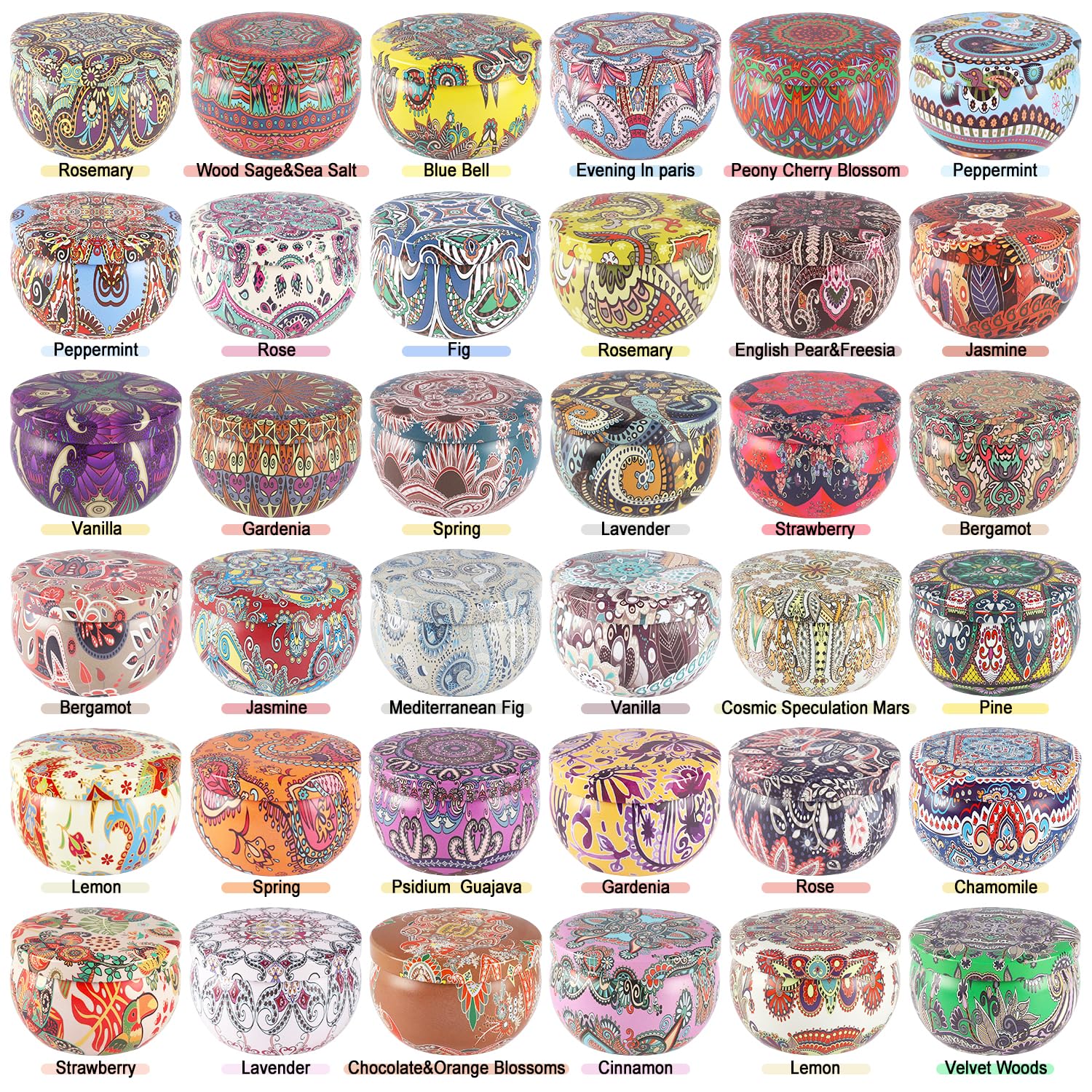 YOROXRG 2.5 oz travel tins for portable mood lighting.