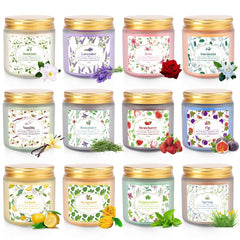 YOROXRG citrus lemongrass candle brightens spaces with fresh, uplifting scent.