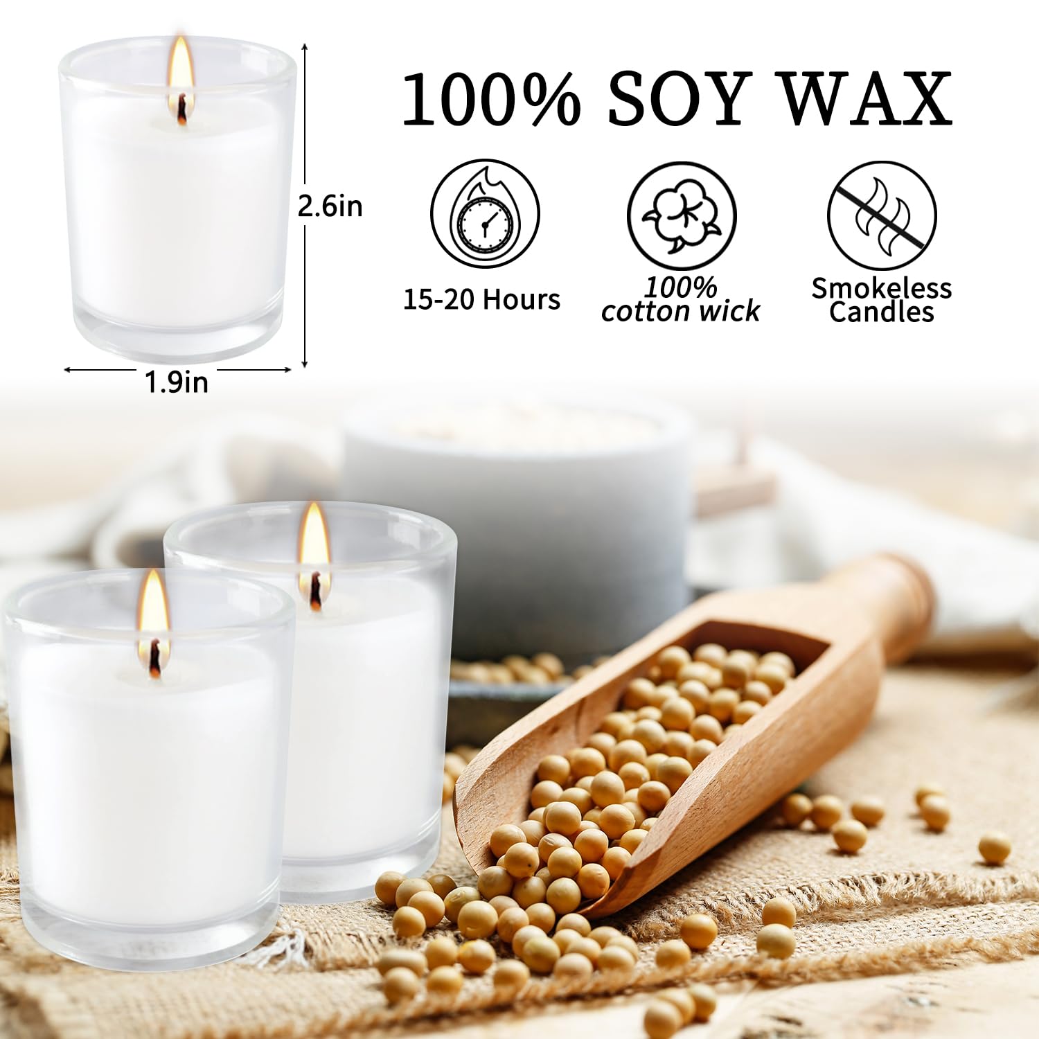 YOROXRG home decor candle with versatile warm glow.
