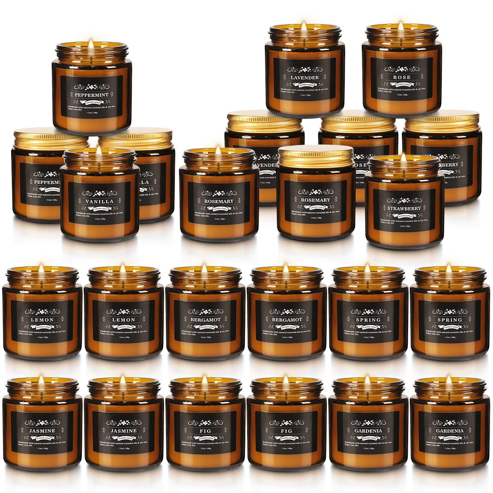 YOROXRG lemon candle adds bright fragrance for uplifting areas