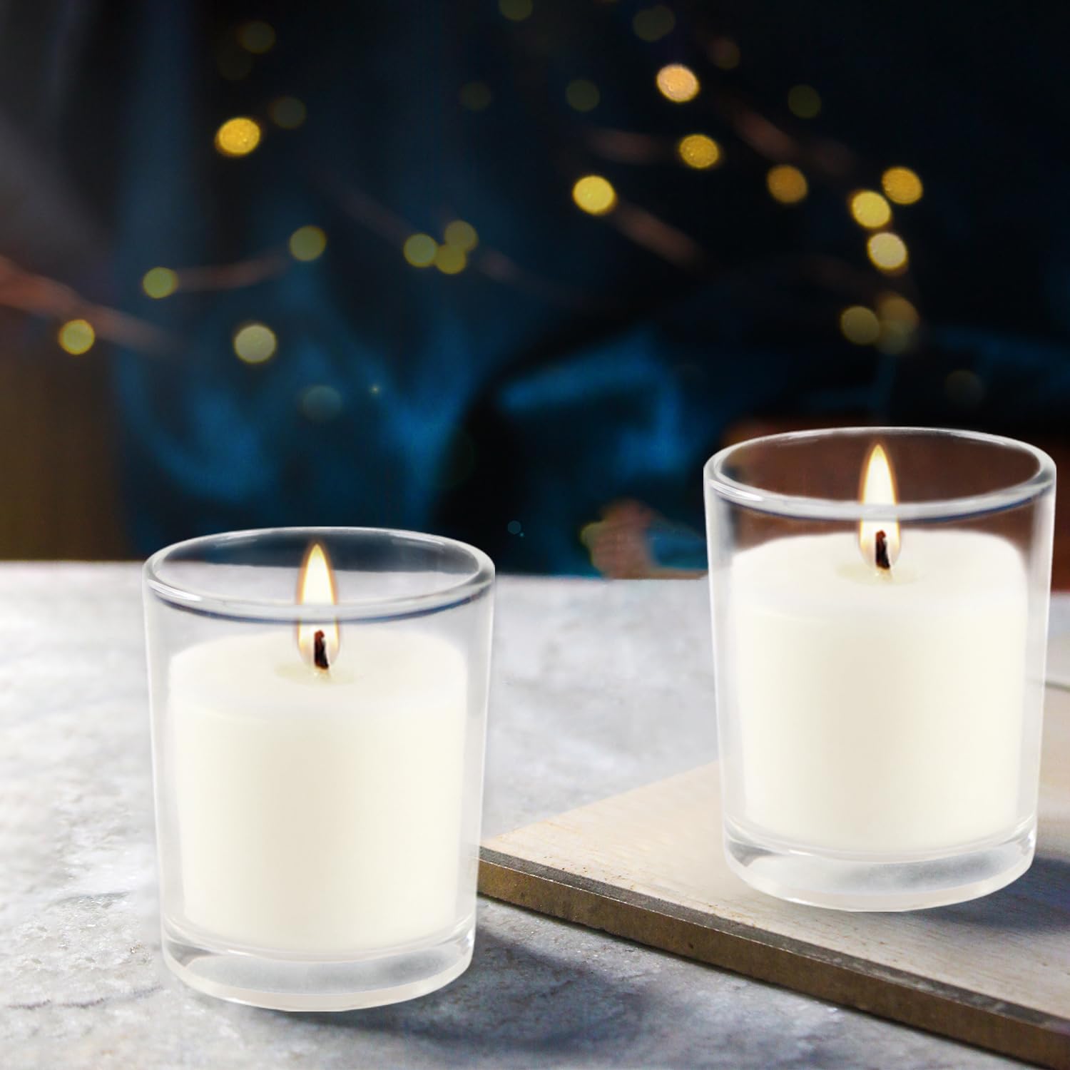 YOROXRG meditation space votive candle adds calm, focused lighting.