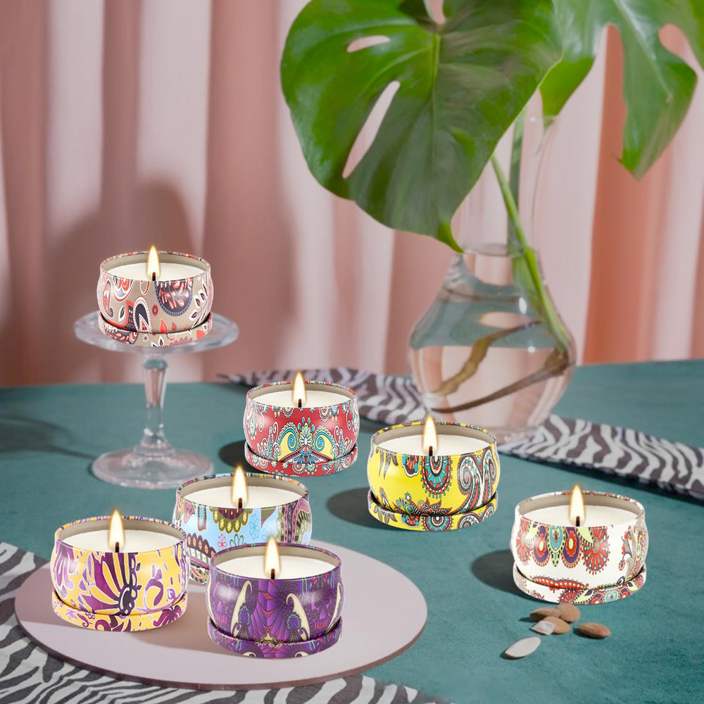 YOROXRG natural soy wax candles with essential oils for clean burning fragrance.