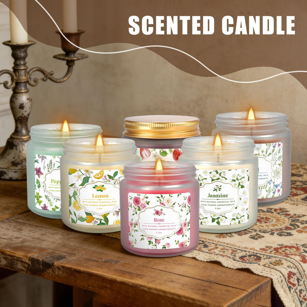 YOROXRG rose jasmine candle delivers elegant floral notes for cozy evenings.