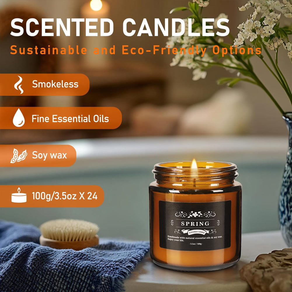 YOROXRG rosemary candle creates herbal focus and relaxation