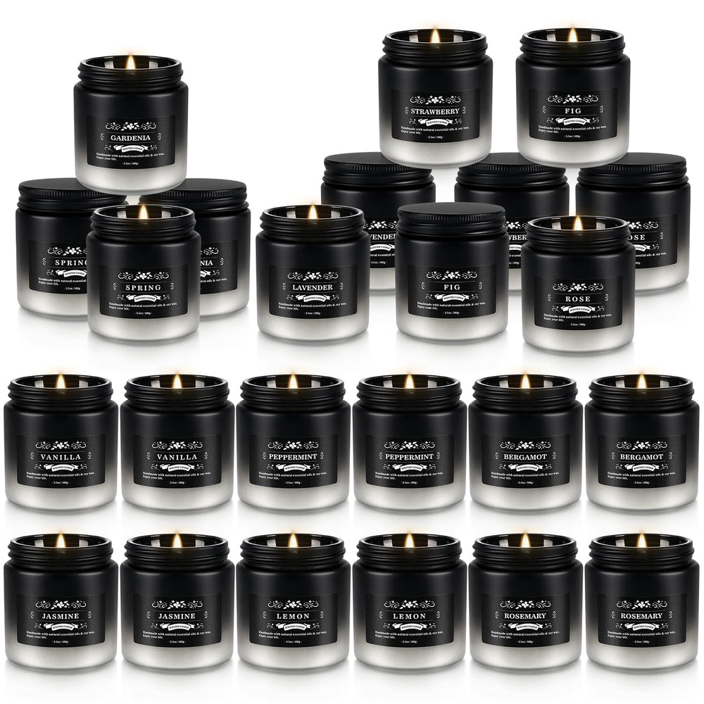YOROXRG rose candle jar offering romantic fragrance for meals and self-care