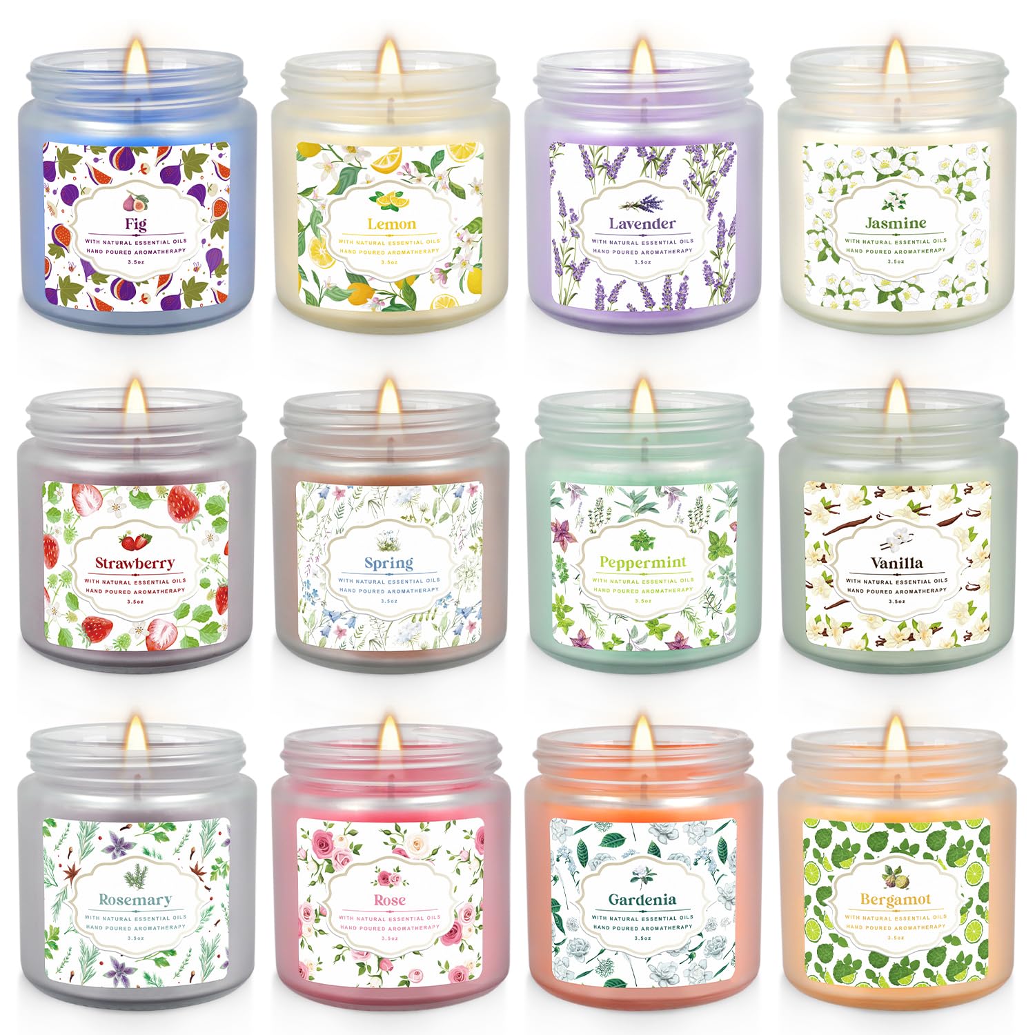 YOROXRG scented candle pack enhances home ambiance with diverse aromas.