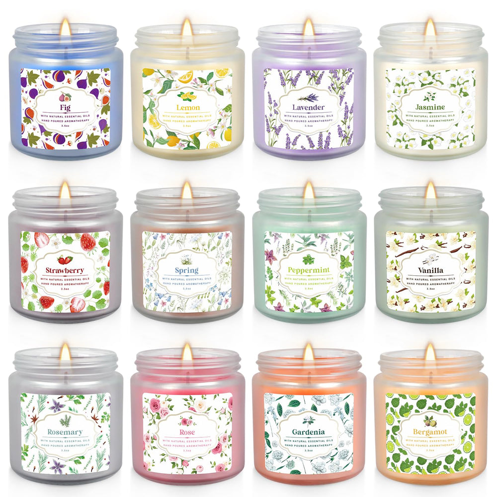 YOROXRG scented candle pack enhances home ambiance with diverse aromas.