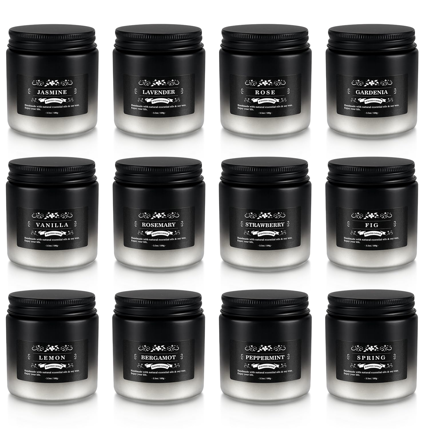 YOROXRG variety fragrances soy wax candles offer home relaxation.