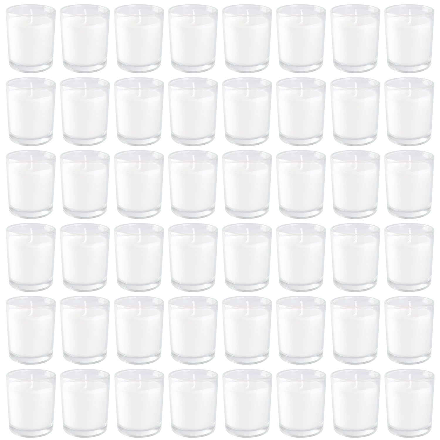 YOROXRG white votive candle creates ambient light for holidays.