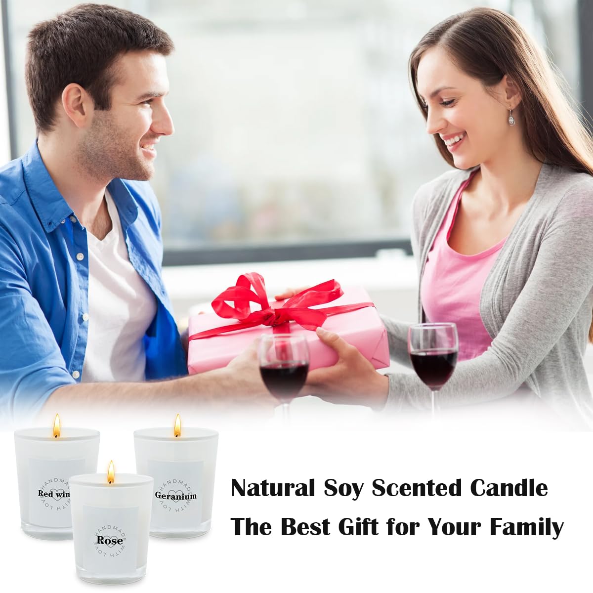 YOSICIL Lead-free wick candle for even burn