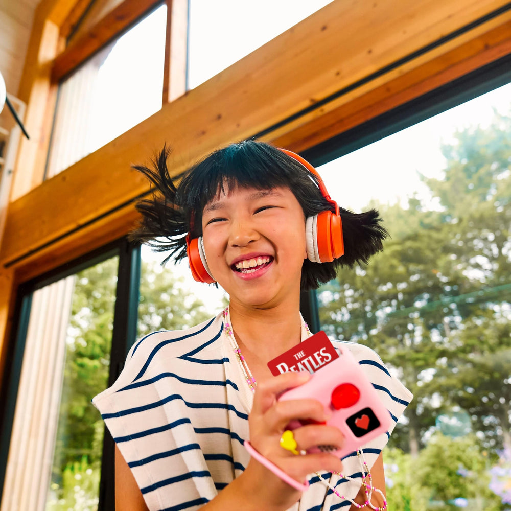 Yoto parental control UI, safe screen-free entertainment for children.