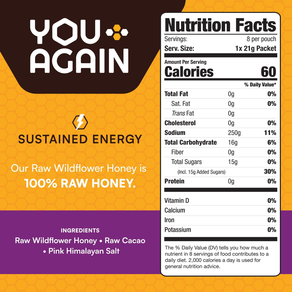 You Again Himalayan salt chocolate gel close-up for electrolyte-friendly fueling.
