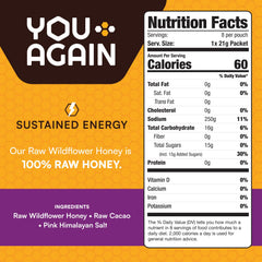 You Again Himalayan salt chocolate gel close-up for electrolyte-friendly fueling.