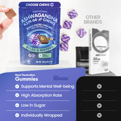 YouChews maple salted caramel serving for mood balance