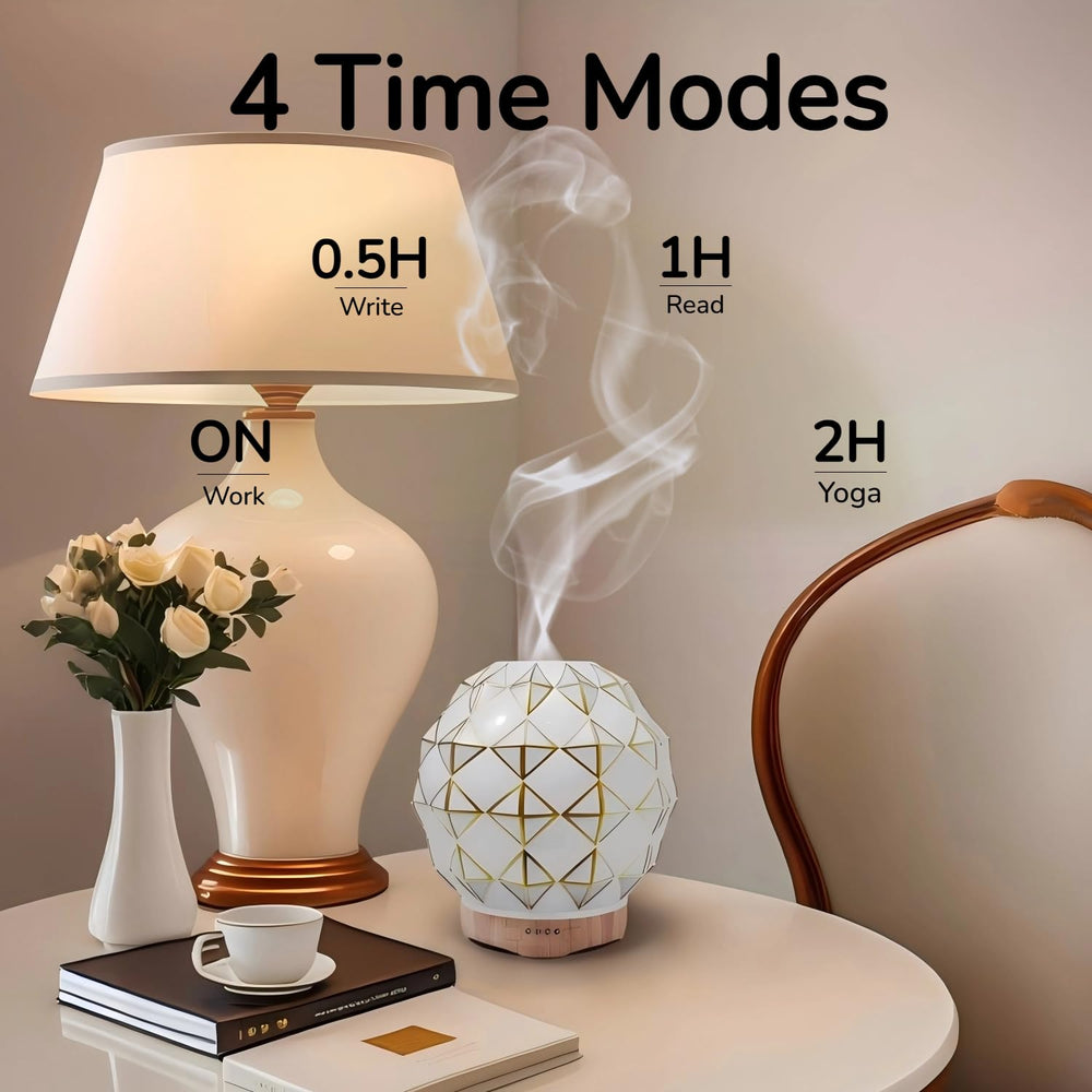 YOUENKITY remote control diffuser for easy mist and light adjustments from across the room