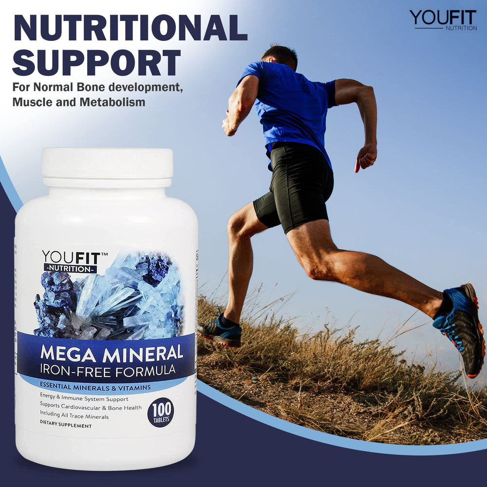 Lifestyle scene with YouFit Mega Minerals for an active daily routine.
