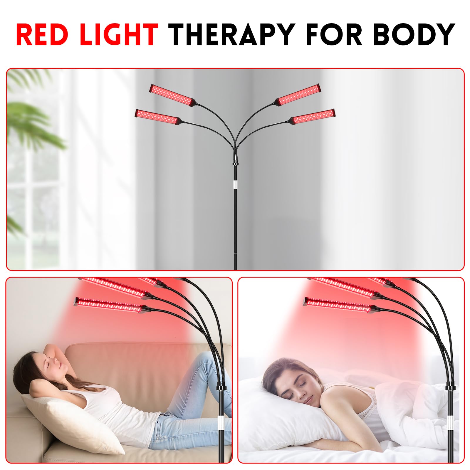 Youjoitim portable red light therapy lamp designed for easy home use.
