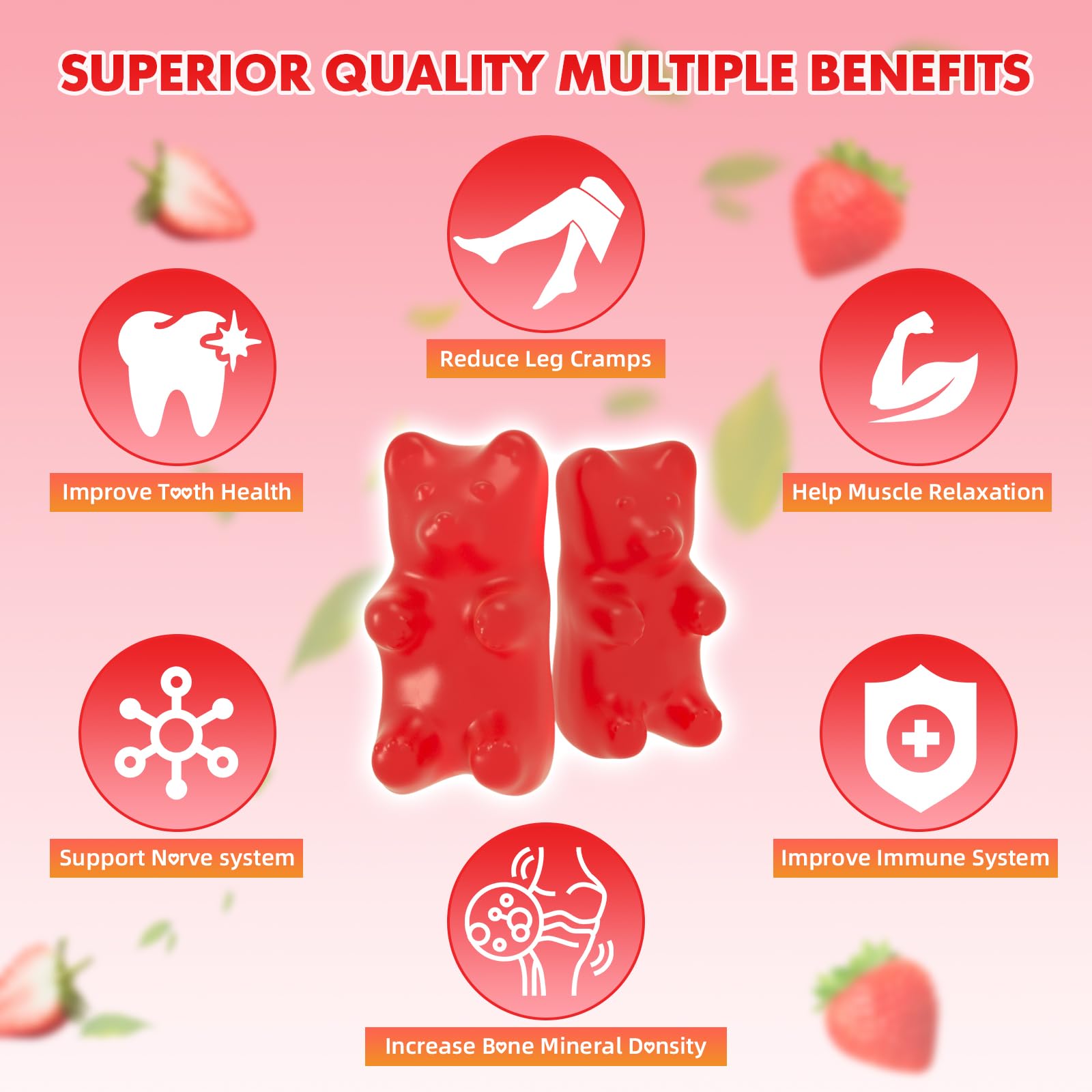 Youlikee Calcium Citrate Gummies gluten-free for gentle digestion.