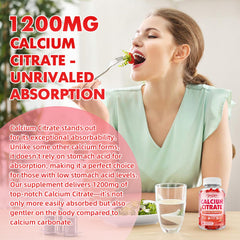 Youlikee Calcium Citrate Gummies strawberry-flavor close-up, tasty daily calcium.