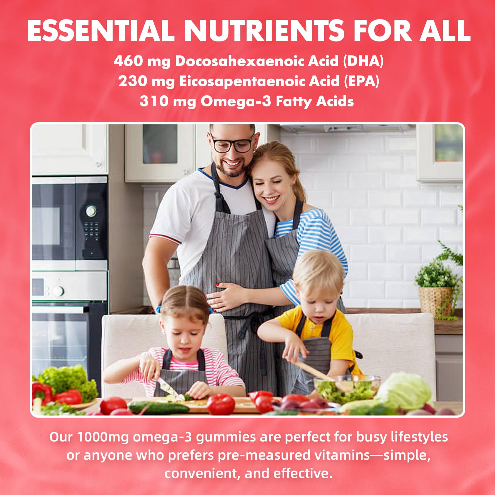 Youlikee vegan omega-3 gummies pure plant-based formula with no fishy aftertaste.