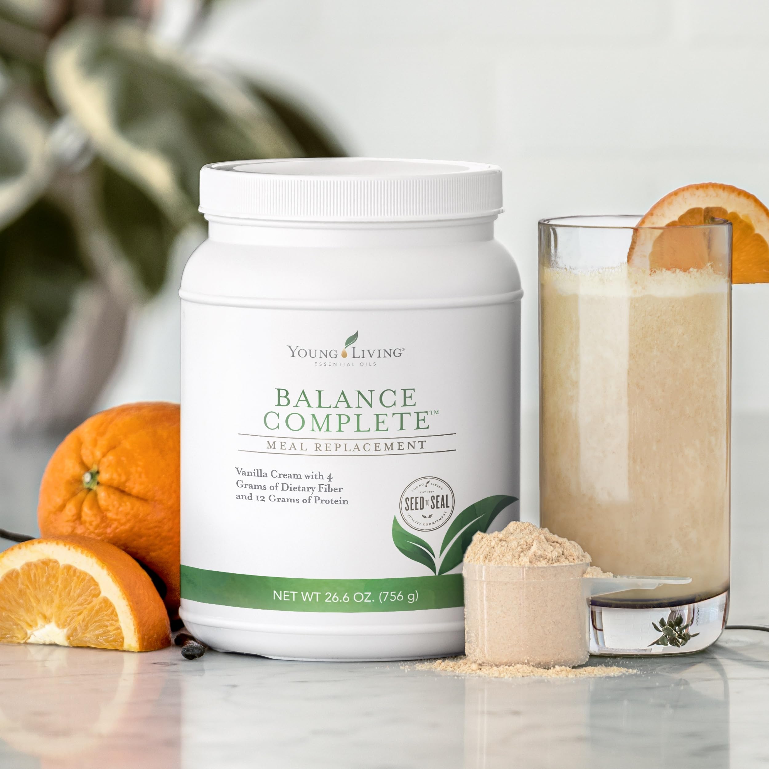 Young Living Balance Complete bag packaging emphasizes the superfood blend.