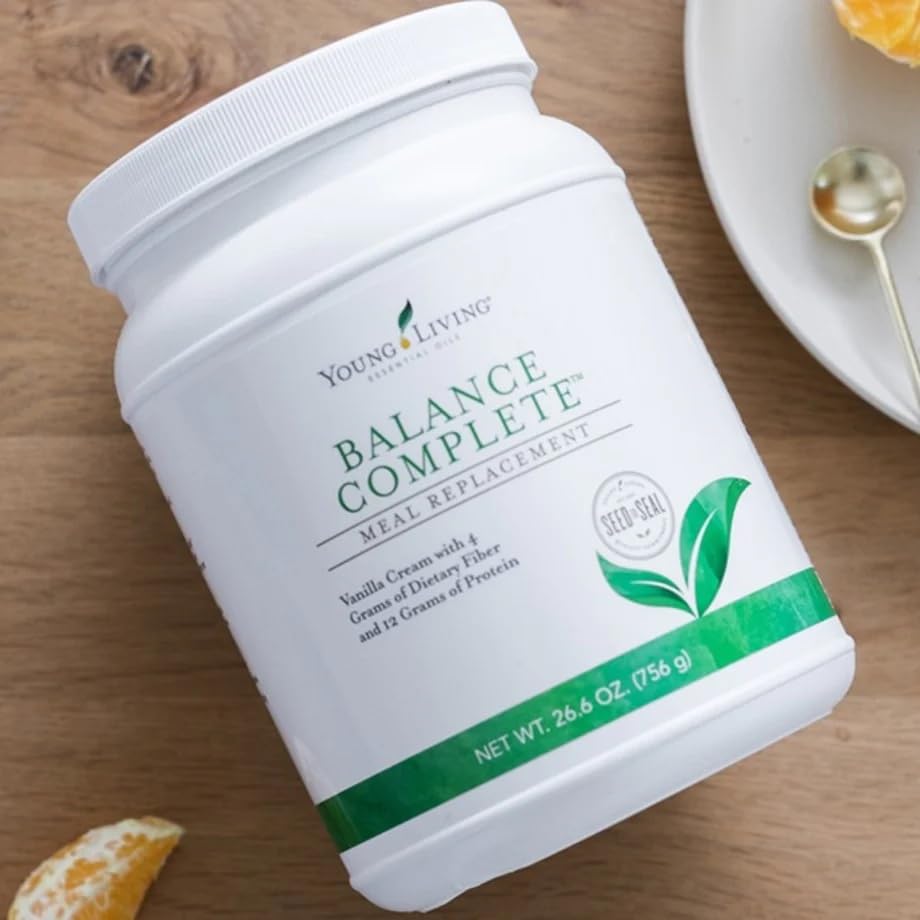 Young Living Balance Complete fiber minerals panel visible on label.