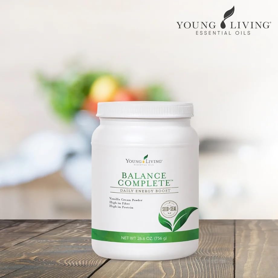 Young Living Balance Complete on-the-go serving in a shaker cup.
