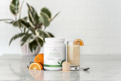 Young Living Balance Complete superfood blend highlights fiber and minerals.