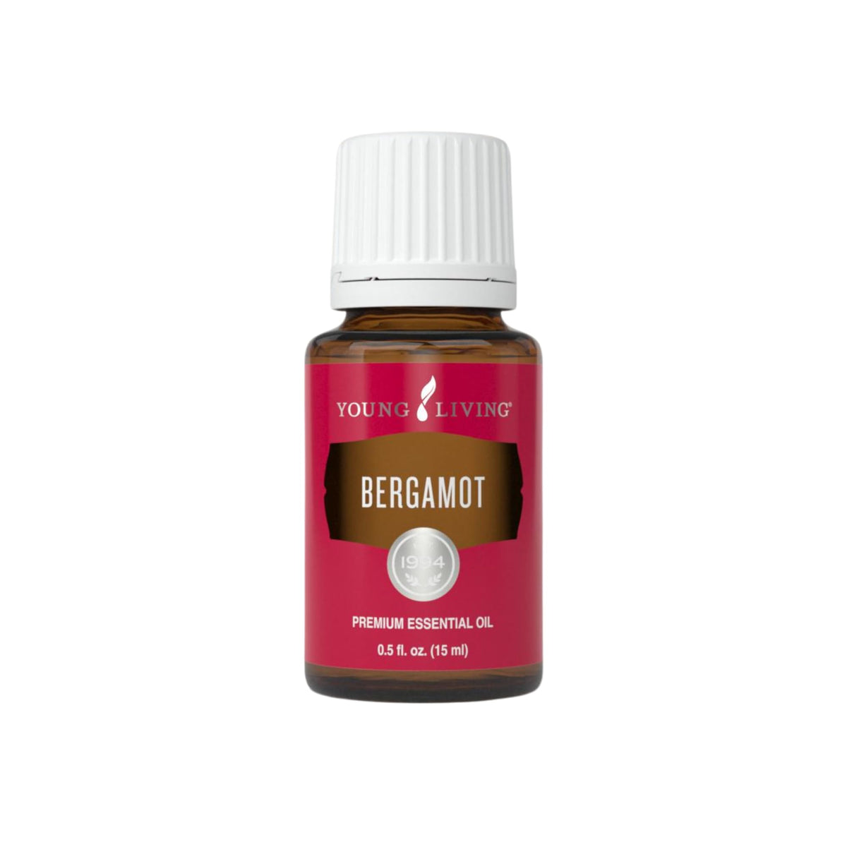 Young Living Bergamot Oil bottle for uplifting diffusion and mood enhancement.