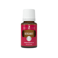 Young Living Bergamot Oil bottle for uplifting diffusion and mood enhancement.