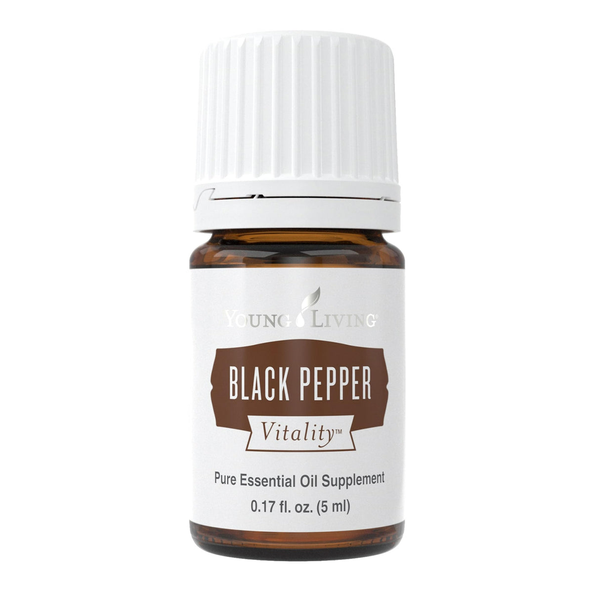 Young Living Black Pepper Vitality 5ml bottle pour adds bold spice to dishes
