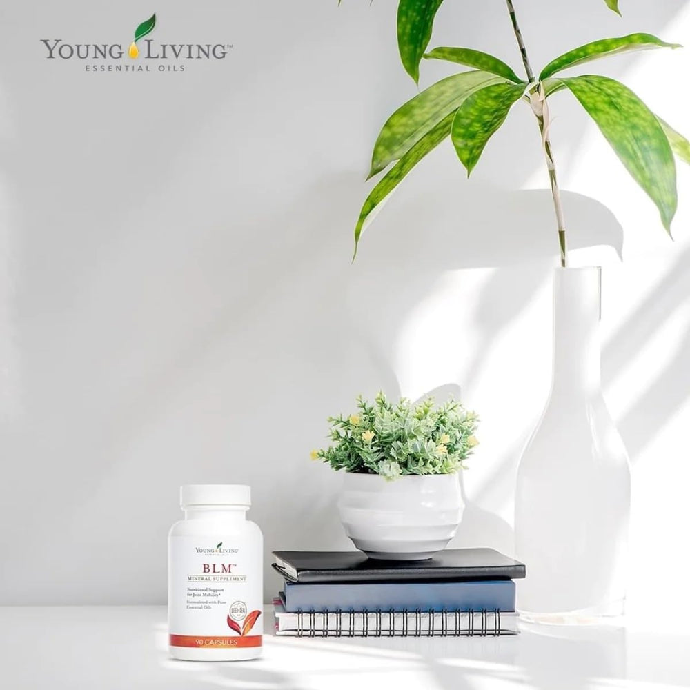 Capsule close-up from Young Living BLM Capsules emphasizes pure ingredients