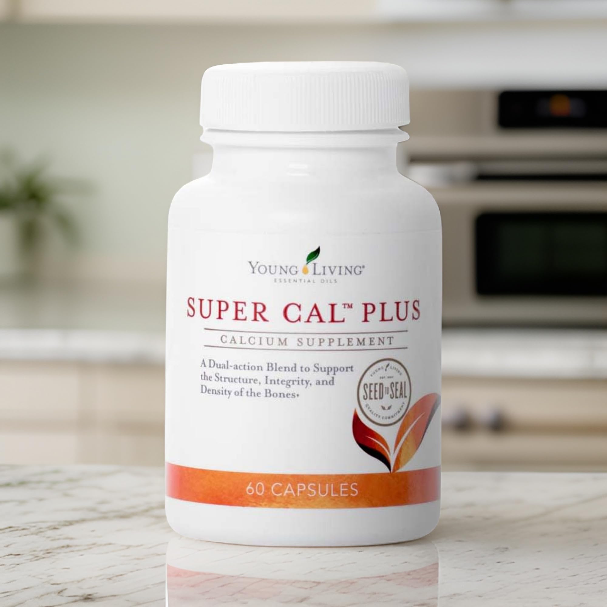 Young Living bone-supporting nutrients including calcium and magnesium shown together.