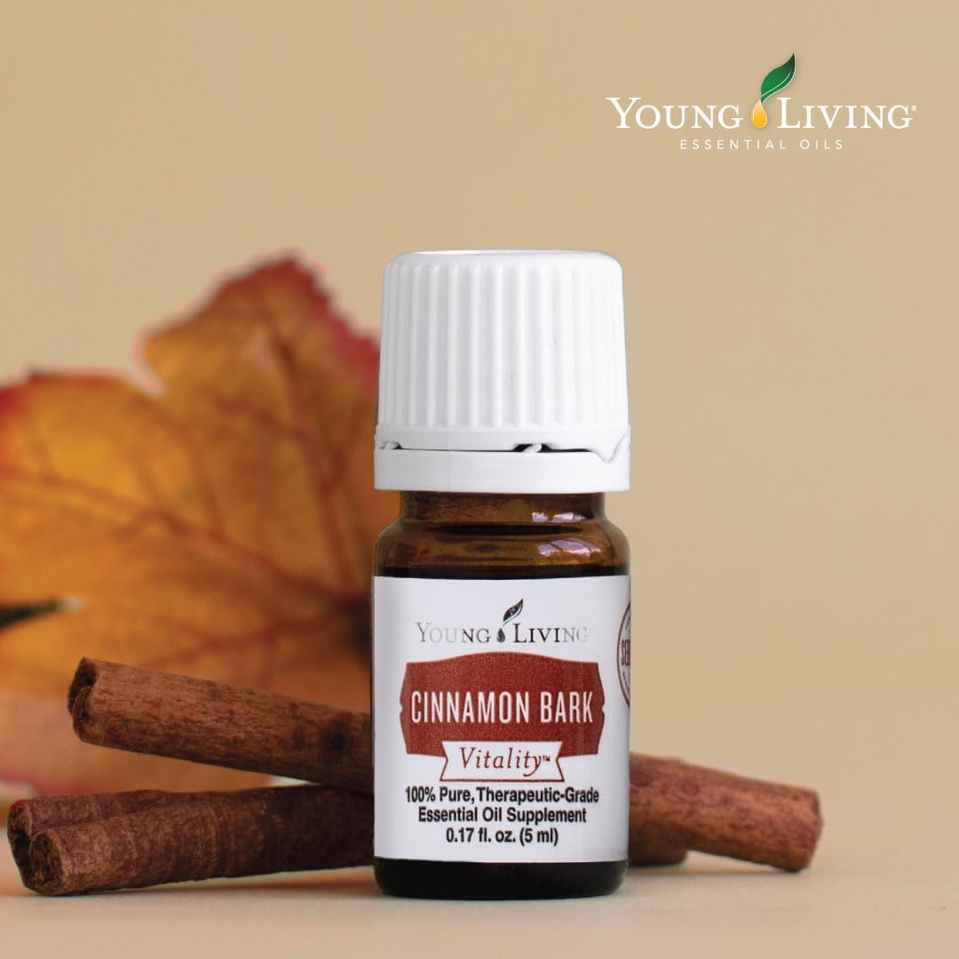 Young Living Cinnamon Bark Vitality diffuser creates warm, inviting aroma.